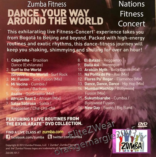 Zumba nations fitness dvd - zumba,