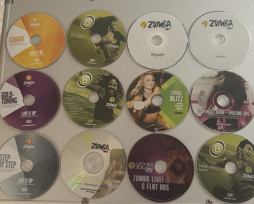 Zumba dance dvd lot discs - zumba,